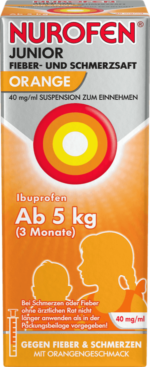 Nurofen® Juniorfieber - Und Schmerzsaft 40 Mg/ml Suspension Zumeinnehmen100 Ml Orange